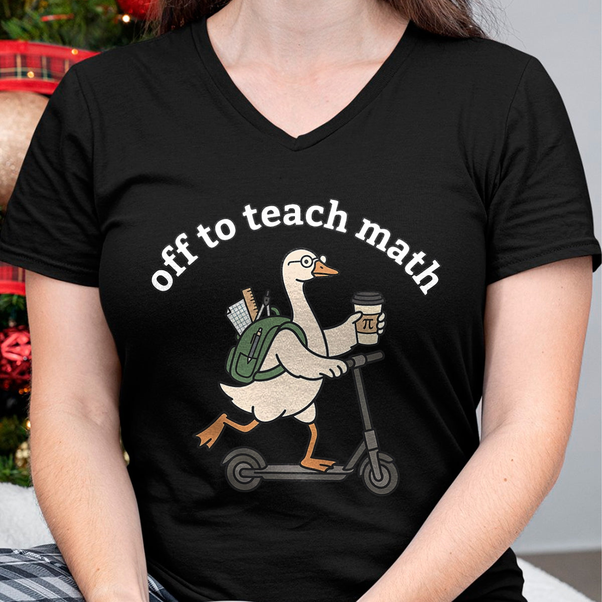 Best Teacher Shirt, Funny Teacher UnisexT-Shirt/Hoodie/Sweatshirt HLT00 - Off to Teach Math Funny Goose Math Teacher Men Women T-Shirt