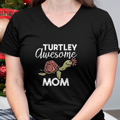 Gift for Mom Shirt, Funny Mom Unisex T-Shirt/Hoodie/Sweatshirt HLT00 - Mothers Day Turtle Turtley Awesome Mom Cute Mama Mommy Women T-Shirt