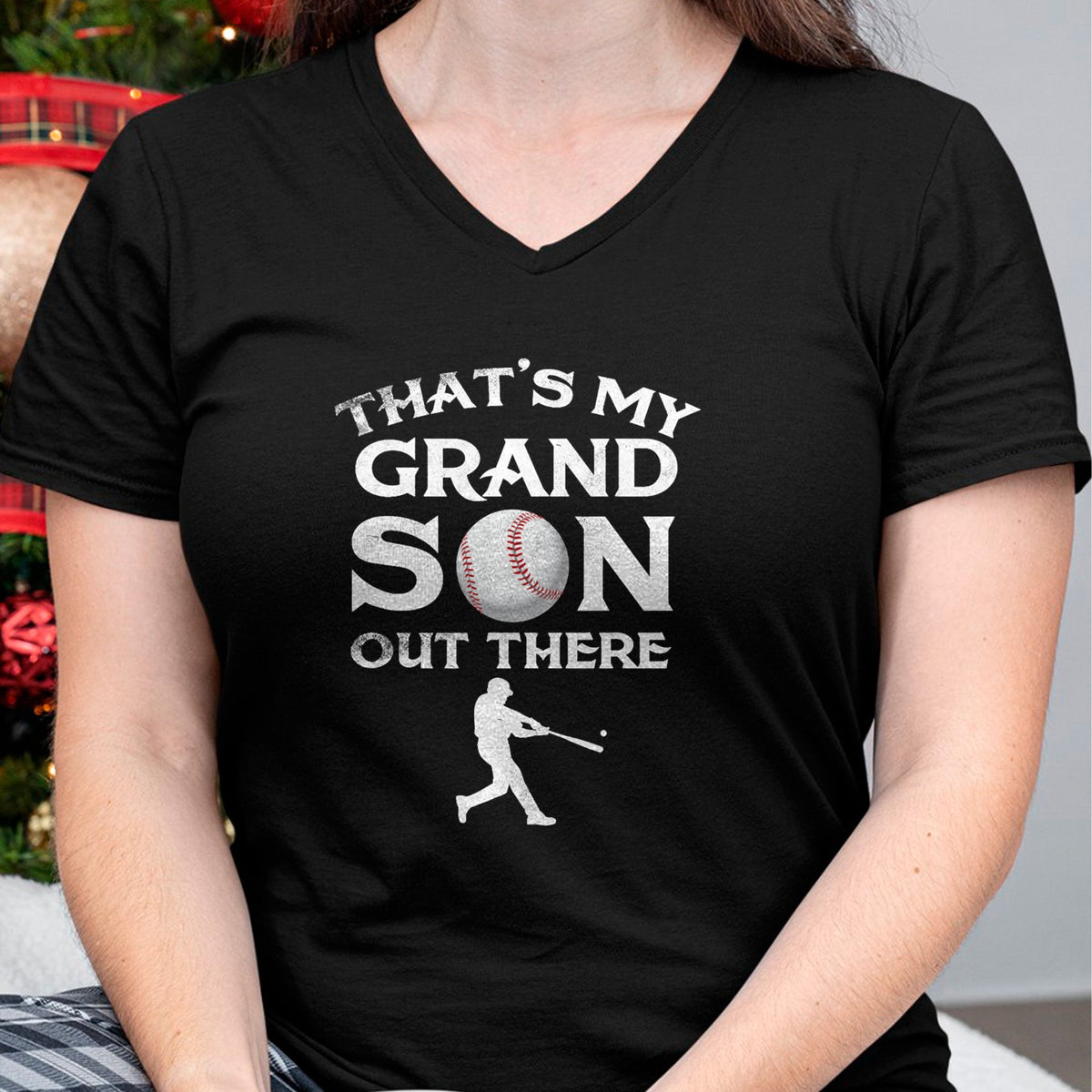 Best Grandpa Shirt, Proud Grandpa Unisex T-Shirt/Hoodie/Sweatshirt HLT00 - That's My Grandson Out There Baseball T-shirt Papa Tee Mimi T-Shirt