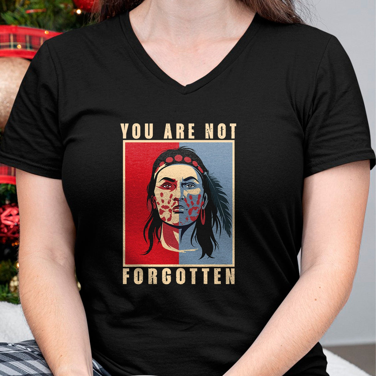 Native American T-Shirts, Vintage Native American Unisex T-Shirt/Hoodie/Sweatshirt HLT00 - You Are Not Forgotten Mmiw Awareness Native American Indian