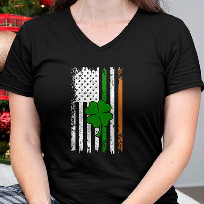 Patrick Day Shirts for Family, Funny Patrick Day shirts, st patrick's day Unisex T-Shirt/Hoodie/Sweatshirt HLT00 - St Patrick Day Irish American Flag Retro Saint Patricks Day T-Shirt