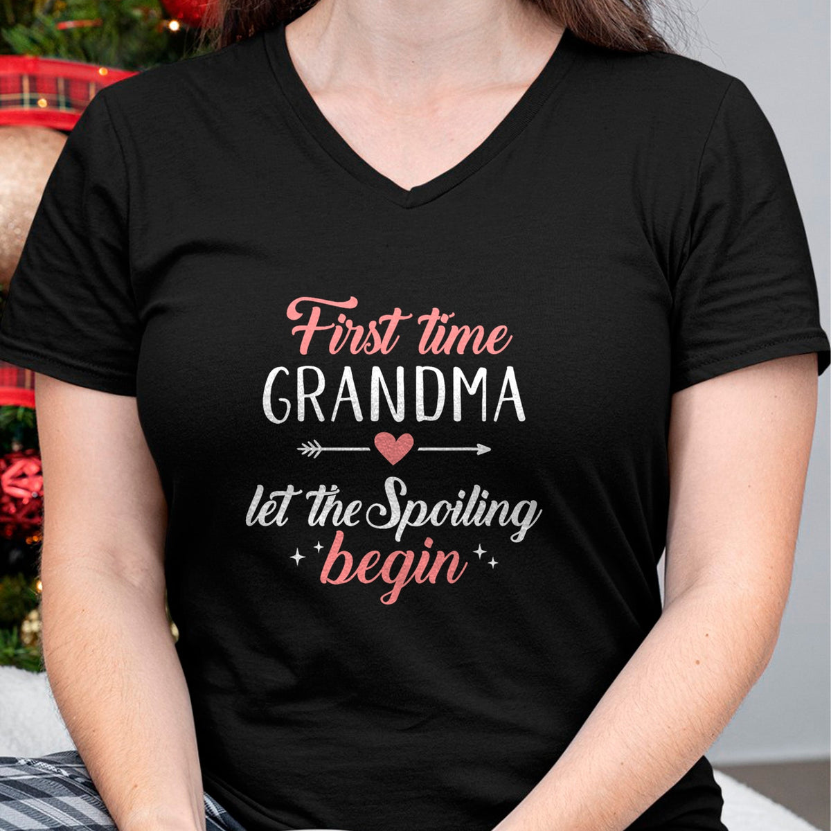 Best Grandma Shirt, Proud Grandma Unisex T-Shirt/Hoodie/Sweatshirt HLT00 - First time grandma let the spoiling begin T-Shirt