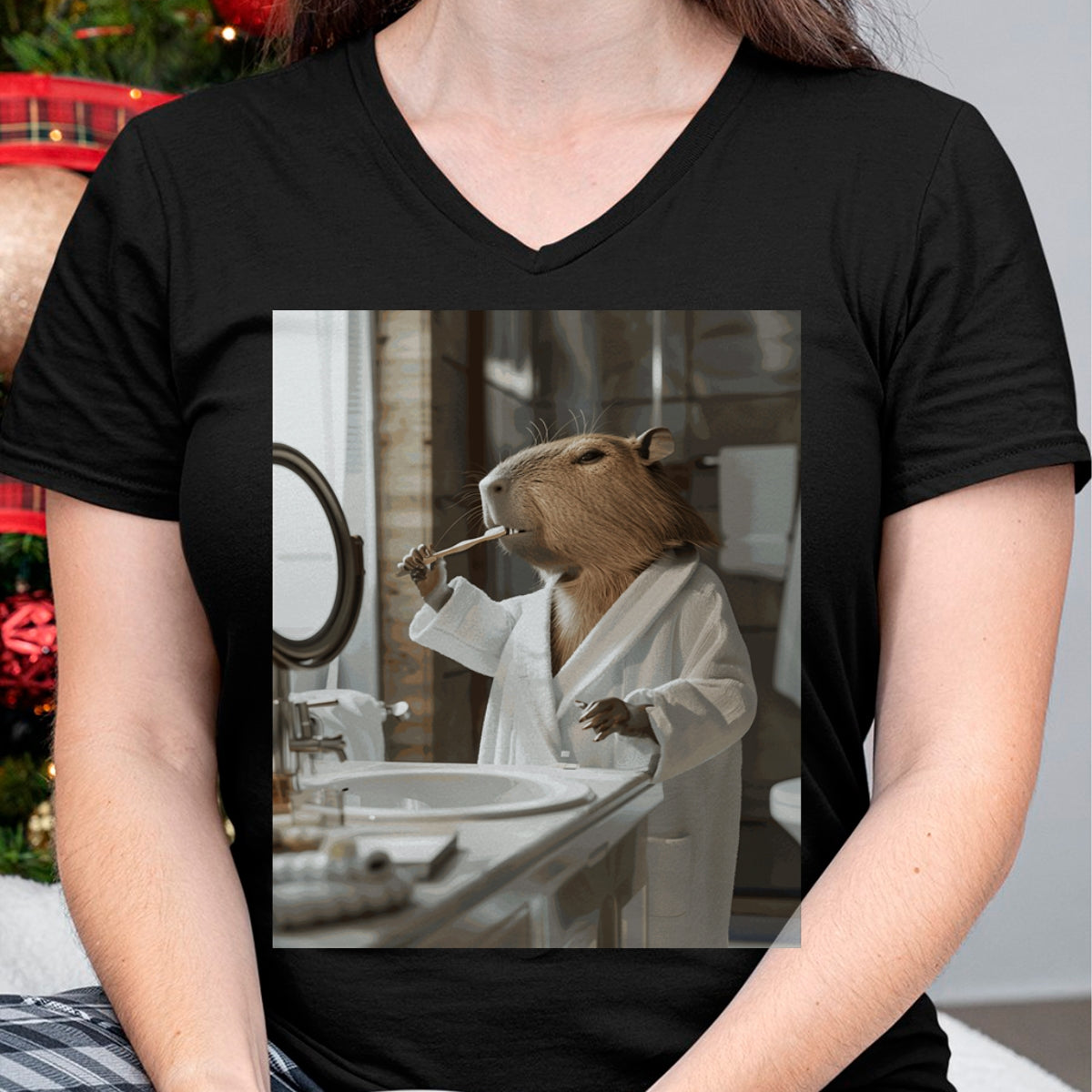 Cute Capybara Shirt, Funny Capybara Unisex T-Shirt/Hoodie/Sweatshirt HLT00 - Funny Graphic Capybara Long Sleeve T-Shirt (11)