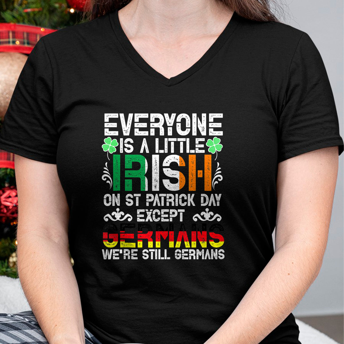Patrick Day Shirts for Family, Funny Patrick Day shirts, st patrick's day Unisex T-Shirt/Hoodie/Sweatshirt HLT00 - Everyone Is A Little Irish On St Patrick Day Except Germans Tank Top