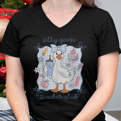 Best Teacher Shirt, Funny Teacher UnisexT-Shirt/Hoodie/Sweatshirt HLT00 - Silly Goose Teacher Club Back to School T-Shirt