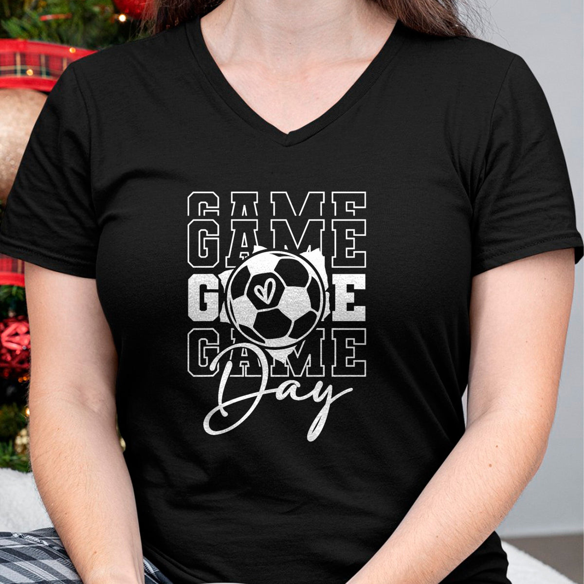 Gift for Mom Shirt, Funny Mom Unisex T-Shirt/Hoodie/Sweatshirt HLT00 - Game Day Soccer T-Shirt