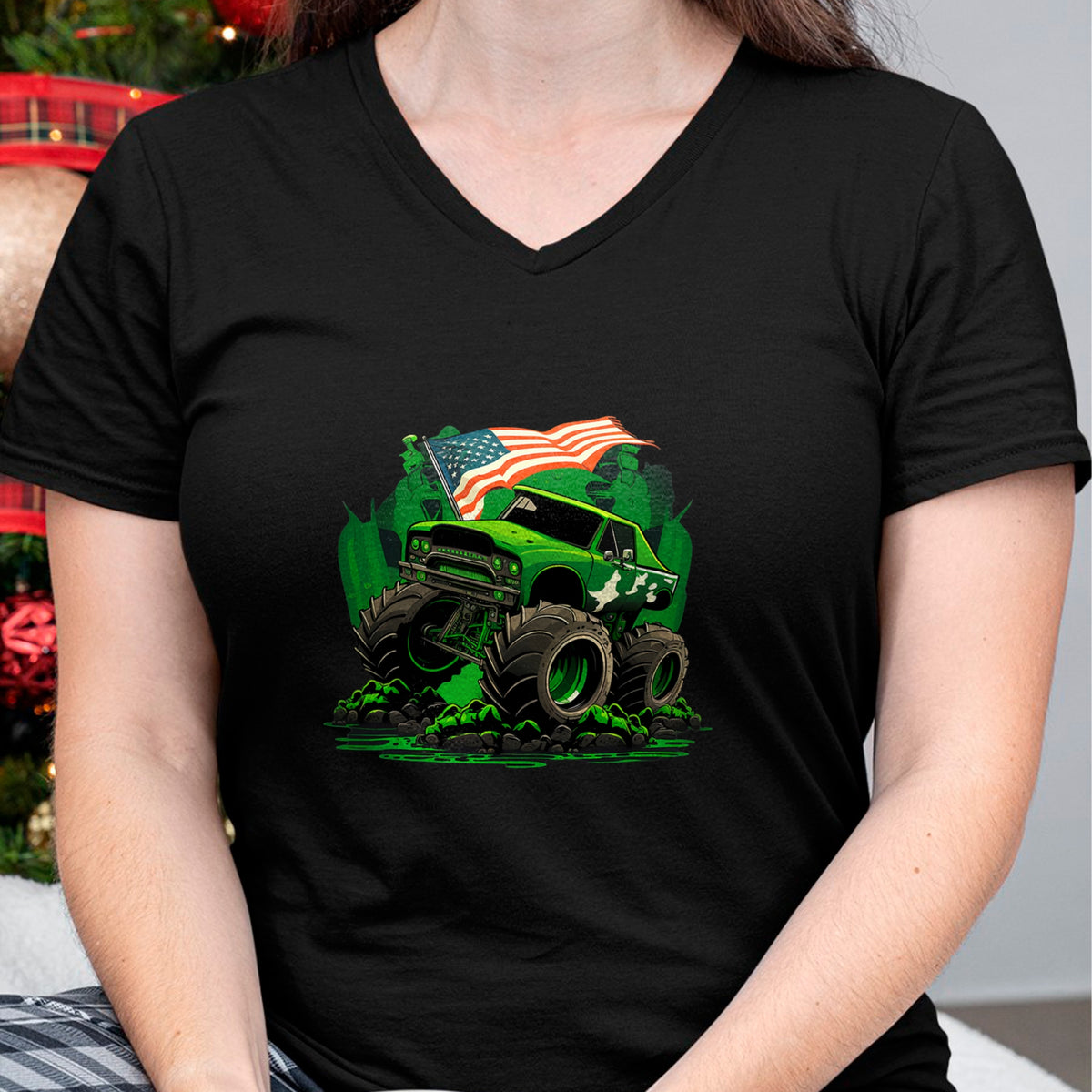 Patrick Day Shirts for Family, Funny Patrick Day shirts, st patrick's day Unisex T-Shirt/Hoodie/Sweatshirt HLT00 - Funny Leprechaun Monster Truck Shamrock St Patrick Day Boys T-Shirt
