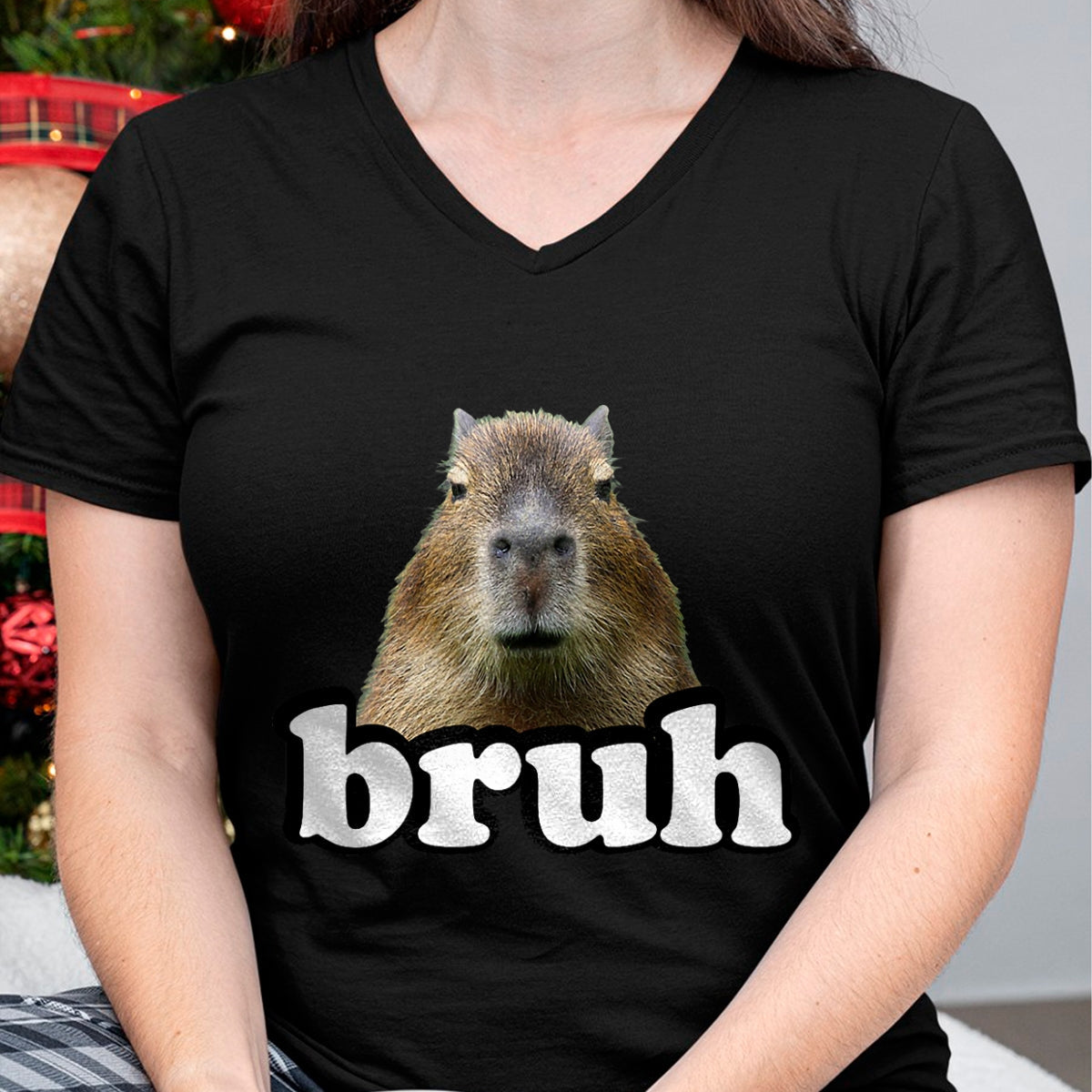 Cute Capybara Shirt, Funny Capybara Unisex T-Shirt/Hoodie/Sweatshirt HLT00 - Mens Womens Kids Meme Lover Bruh Capybara T-Shirt