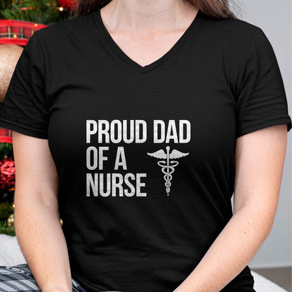 Gift for Dad Shirt, Funny Dad Unisex T-Shirt/Hoodie/Sweatshirt HLT00 – Proud Dad of a Nurse T-Shirt - Nursing  RN  LPN Dad Tee T-Shirt