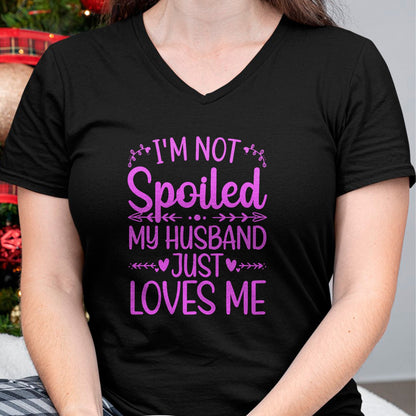 Best Wife Shirt, Wife and Husband Unisex T-Shirt/Hoodie/Sweatshirt HLT00 - Gift for wife T shirt, spoiled wife   Funny Spoiled Wife Art For Women Girls Husband Spoiled Wife Lo (1)