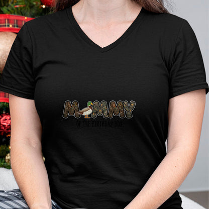 Gift for Mom Shirt, Funny Mom Unisex T-Shirt/Hoodie/Sweatshirt HLT00 - Mommy Of The Birthday Boy One Lucky Duck 1st Birthday party T-Shirt