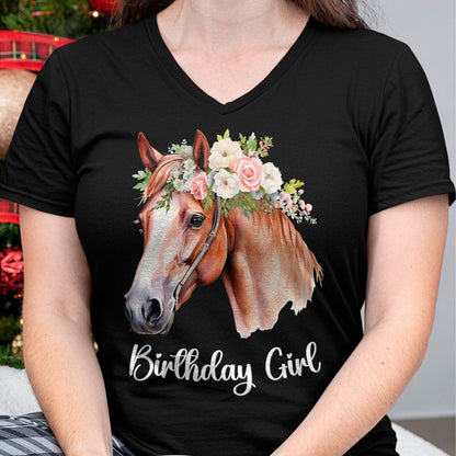 Best Horse Lover Shirt , Funny Horse UnisexT-Shirt/Hoodie/Sweatshirt HLT00 - Horse Birthday Girl Party Outfit Pony Daughter Granddaughter T-Shirt