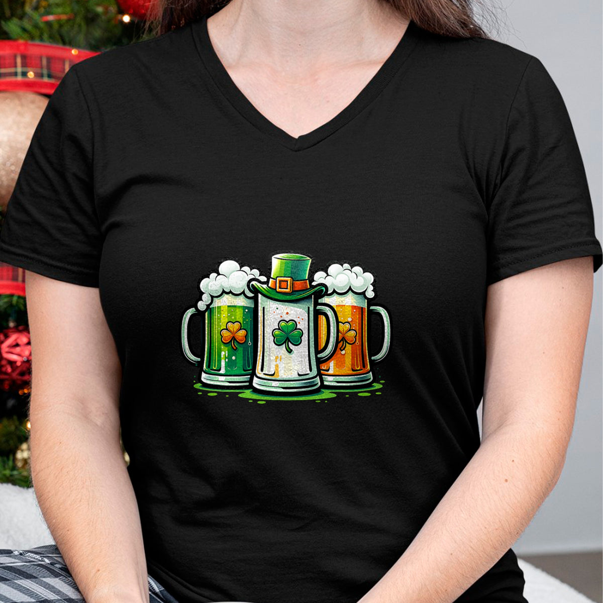 Patrick Day Shirts for Family, Funny Patrick Day shirts, st patrick's day Unisex T-Shirt/Hoodie/Sweatshirt HLT00 - St. Patrick Day Irish Ireland Flag Green Beer Lover T-Shirt