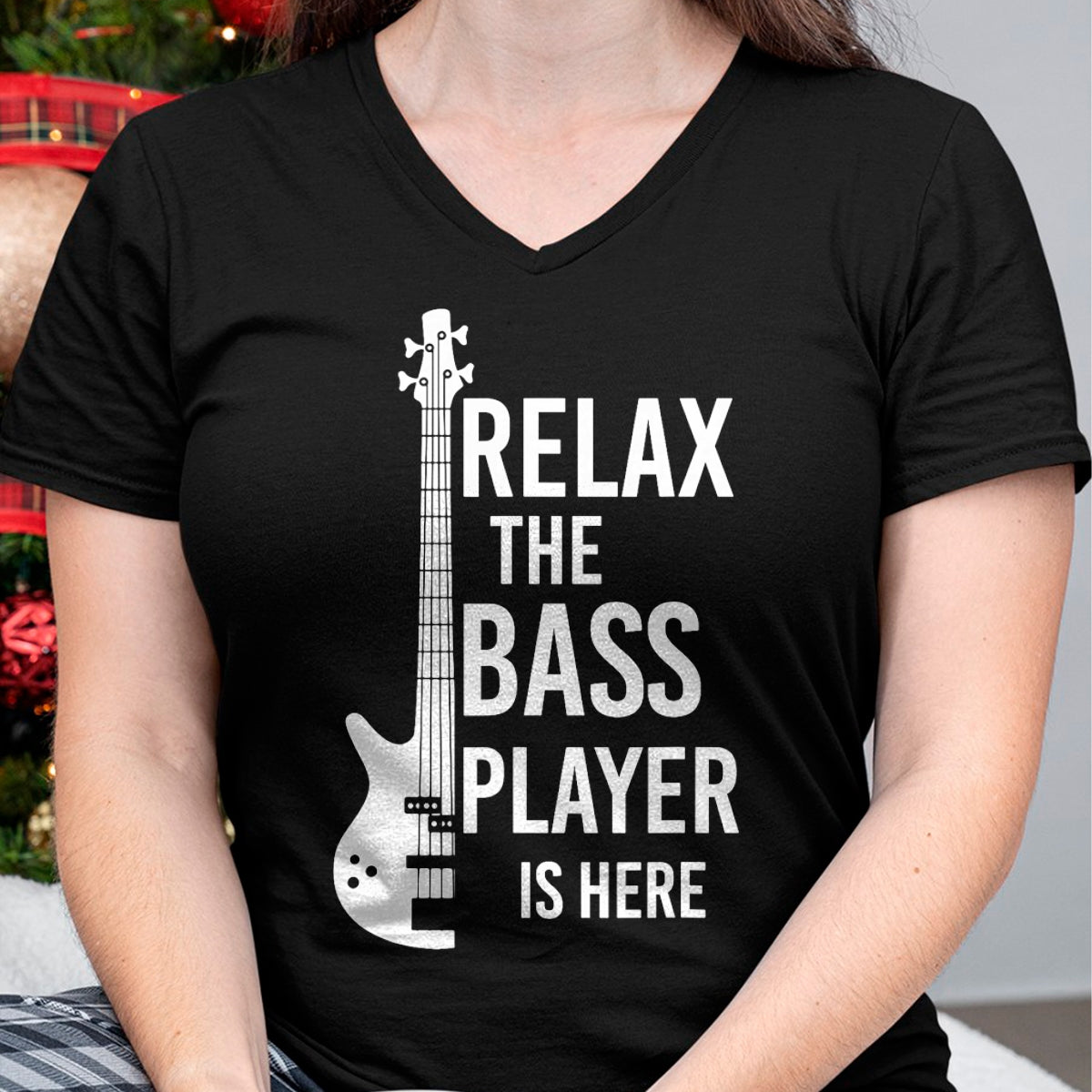 Guitar Lover Shirt, Funny Guitar UnisexT-Shirt/Hoodie/Sweatshirt HLT00 - Relax The Bass Player is here Bass Guitar T-Shirt