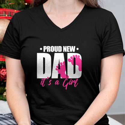 Gift for Dad Shirt, Funny Dad Unisex T-Shirt/Hoodie/Sweatshirt HLT00 – Proud New Dad It_s A Girl T-Shirt