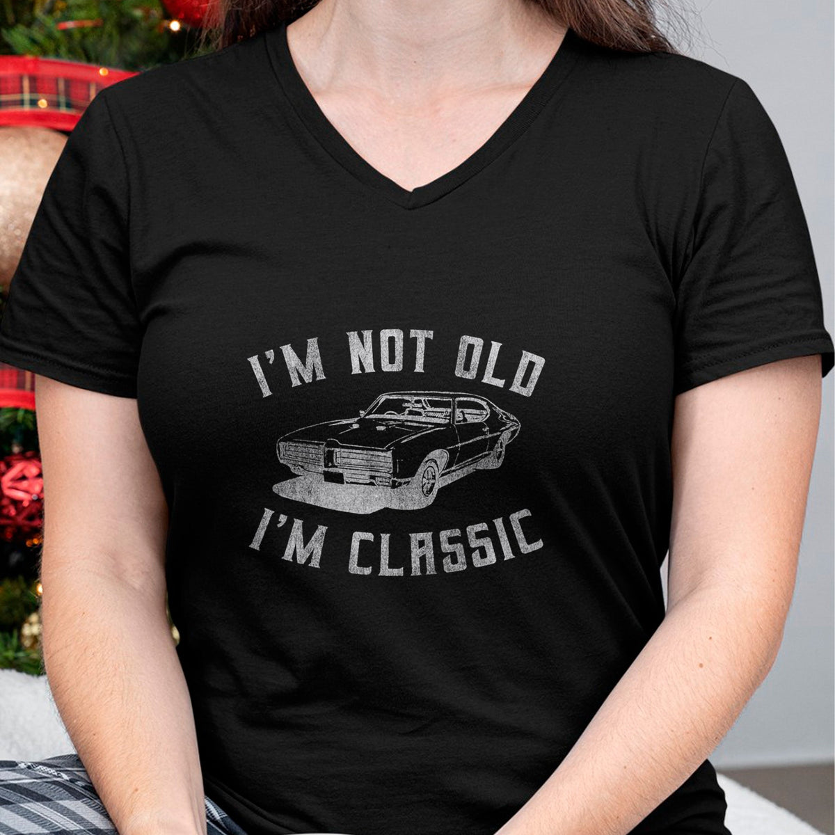 Gift for Dad Shirt, Funny Dad Unisex T-Shirt/Hoodie/Sweatshirt HLT00 – I_m Not Old I_m Classic Funny Car Graphic - Mens & Womens Short Sleeve T-Shirt