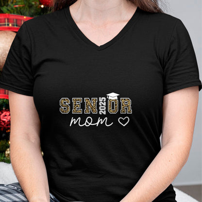 Gift for Mom Shirt, Funny Mom Unisex T-Shirt/Hoodie/Sweatshirt HLT00 - Mom Senior 2025 Proud Mom Of A Class Of 2025 Graduate T-Shirt