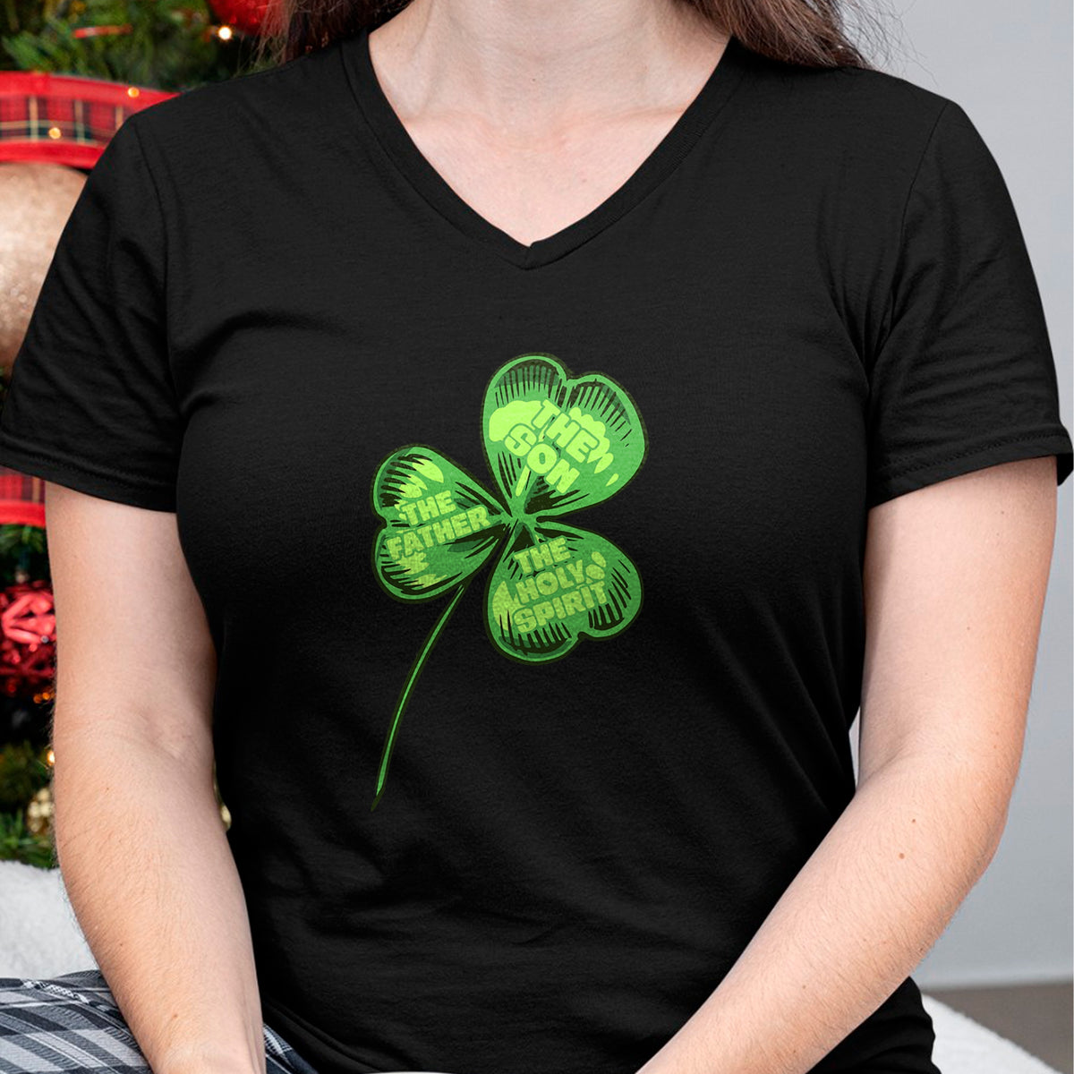Patrick Day Shirts for Family, Funny Patrick Day shirts, st patrick's day Unisex T-Shirt/Hoodie/Sweatshirt HLT00 - The Father Son Holy Spirit Shamrock St Patrick Day T-Shirt