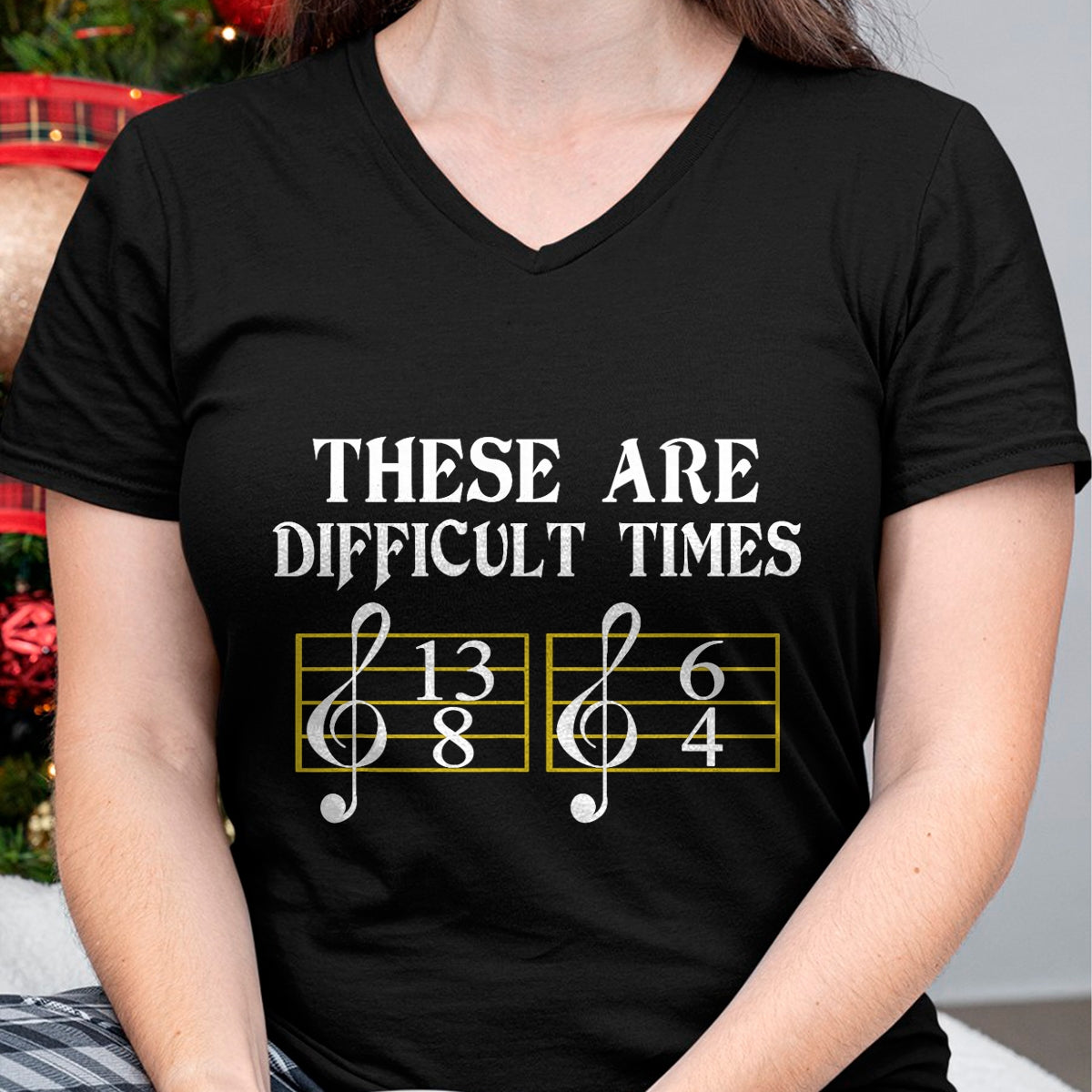 Guitar Lover Shirt, Funny Guitar UnisexT-Shirt/Hoodie/Sweatshirt HLT00 - These are Difficult Times T-Shirt Music T-Shirt T-Shirt