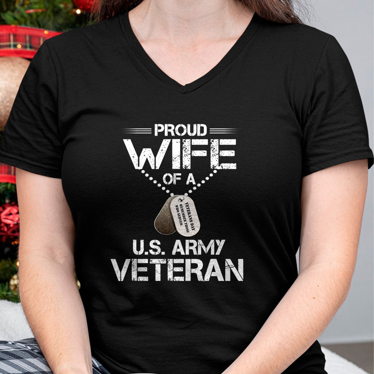 Best Wife Shirt, Wife and Husband Unisex T-Shirt/Hoodie/Sweatshirt HLT00 - Gift for wife T shirt, lucky wife   Proud Wife Of A U.S. Army Veteran, Veterans Day Gift