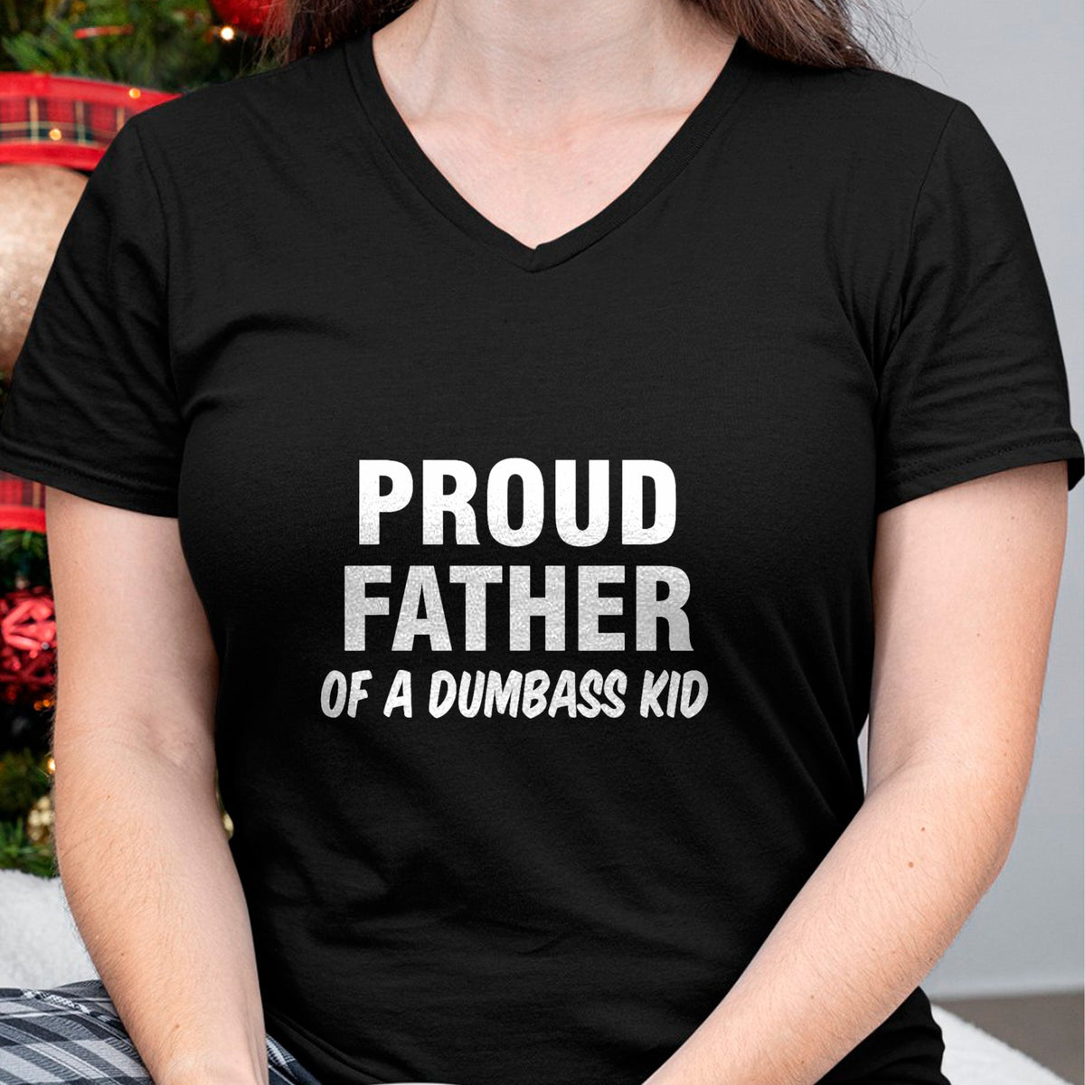 Gift for Dad Shirt, Funny Dad Unisex T-Shirt/Hoodie/Sweatshirt HLT00 – Proud Father Of A Dumbass Kid T-Shirt