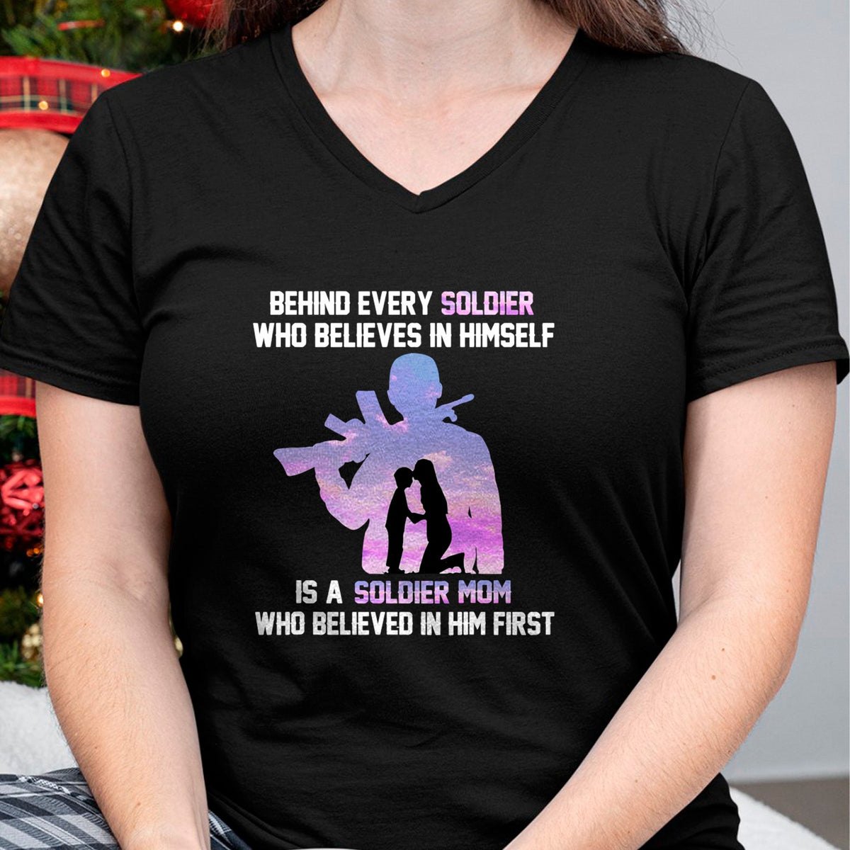 Gift for Mom Shirt, Funny Mom Unisex T-Shirt/Hoodie/Sweatshirt HLT00 - Proud Army Mom of Every Soldier Hero T-Shirt
