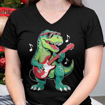 Guitar Lover Shirt, Funny Guitar UnisexT-Shirt/Hoodie/Sweatshirt HLT00 - Funny Dinosaur and Guitar Lover Toddler Boys Kids Men T-Shirt