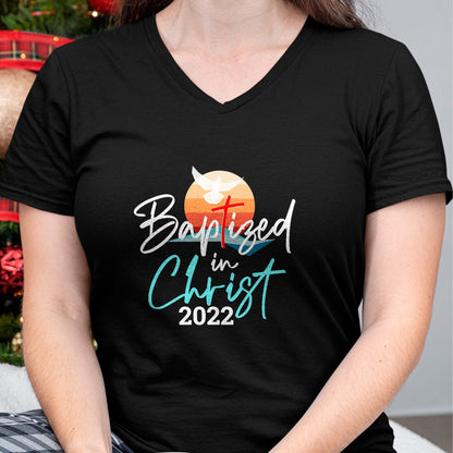 Christian Tee, Christian Faith Unisex T-Shirt/Hoodie/Sweatshirt HLT00 -  Baptized In Christ Baptism Catholic Christian Jesus T-Shirt