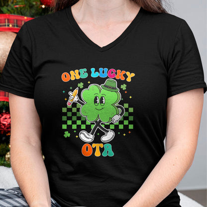 Patrick Day Shirts for Family, Funny Patrick Day shirts, st patrick's day Unisex T-Shirt/Hoodie/Sweatshirt HLT00 - Vintage One Lucky OTA St Patrick Day School Assistant T-Shirt