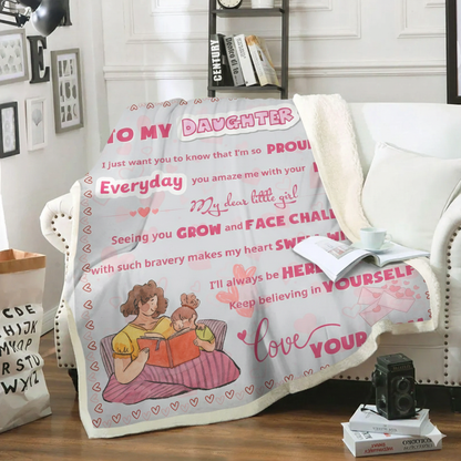 Special Gift For Daughter Blanket - Love Wrapped From Mom