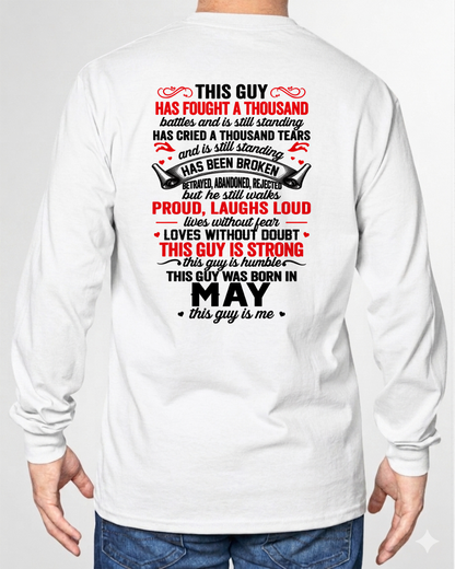 MAY GUY – STRONG, PROUD & UNBREAKABLE – T-SHIRT FOR MEN – MTNN05 (SKU2609-115-05)