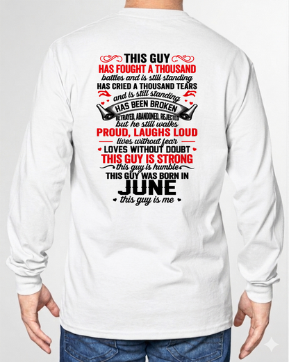 JUNE GUY – STRONG, PROUD & UNBREAKABLE – T-SHIRT FOR MEN – MTNN06 (SKU2609-115-06)