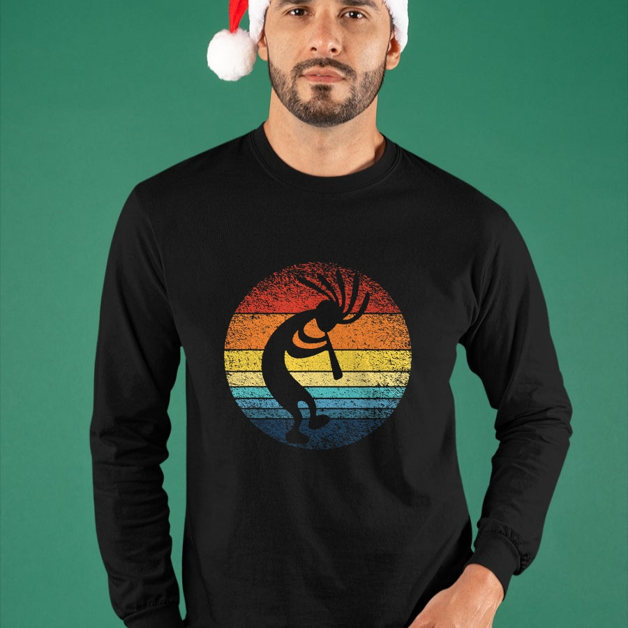 Native American T-Shirts, Vintage Native American Unisex T-Shirt/Hoodie/Sweatshirt HLT00 - Dancing Kokopelli Southwestern USA, Native American Symbol