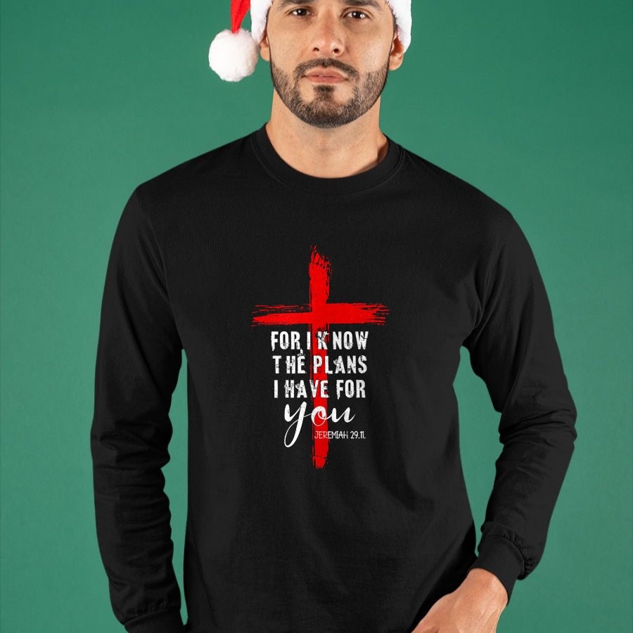 Christian Tee, Christian Faith Unisex T-Shirt/Hoodie/Sweatshirt HLT00 - Christian Quote Faith Jeremiah 29.11 T-Shirt
