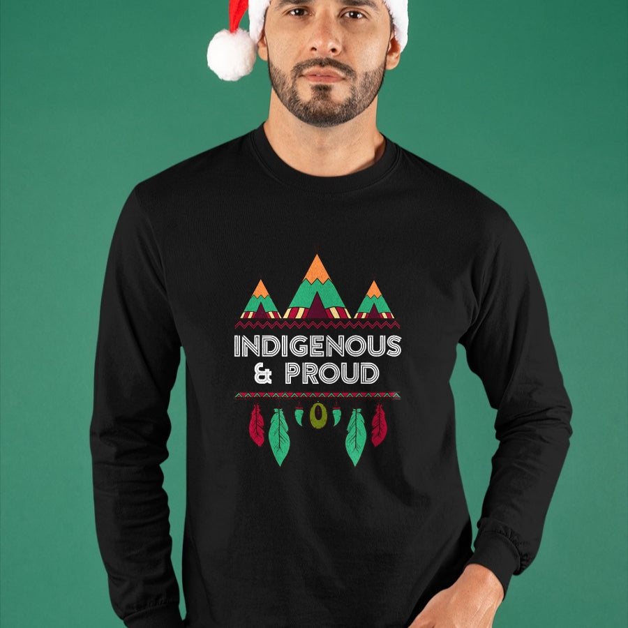 Native American T-Shirts, Vintage Native American Unisex T-Shirt/Hoodie/Sweatshirt HLT00 - Indigenous and Proud Native Pride Indigenous People T