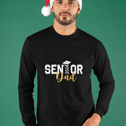 Gift for Dad Shirt, Funny Dad Unisex T-Shirt/Hoodie/Sweatshirt HLT00 – Proud Senior Dad 2024 Senior 2024 Dad Class Of 2024 Father T-Shirt