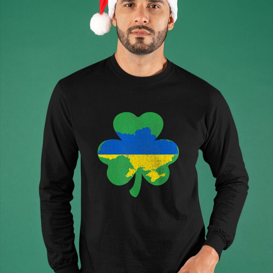 Patrick Day Shirts for Family, Funny Patrick Day shirts, st patrick's day Unisex T-Shirt/Hoodie/Sweatshirt HLT00 - Irish Shamrock Good Luck Ukrainians Ukraine Map Patrick Day T-Shirt