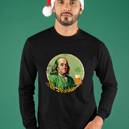 Patrick Day Shirts for Family, Funny Patrick Day shirts, st patrick's day Unisex T-Shirt/Hoodie/Sweatshirt HLT00 - Ben Drankin Shenanigan Clover Irish Shamrock St Patrick Day T-Shirt