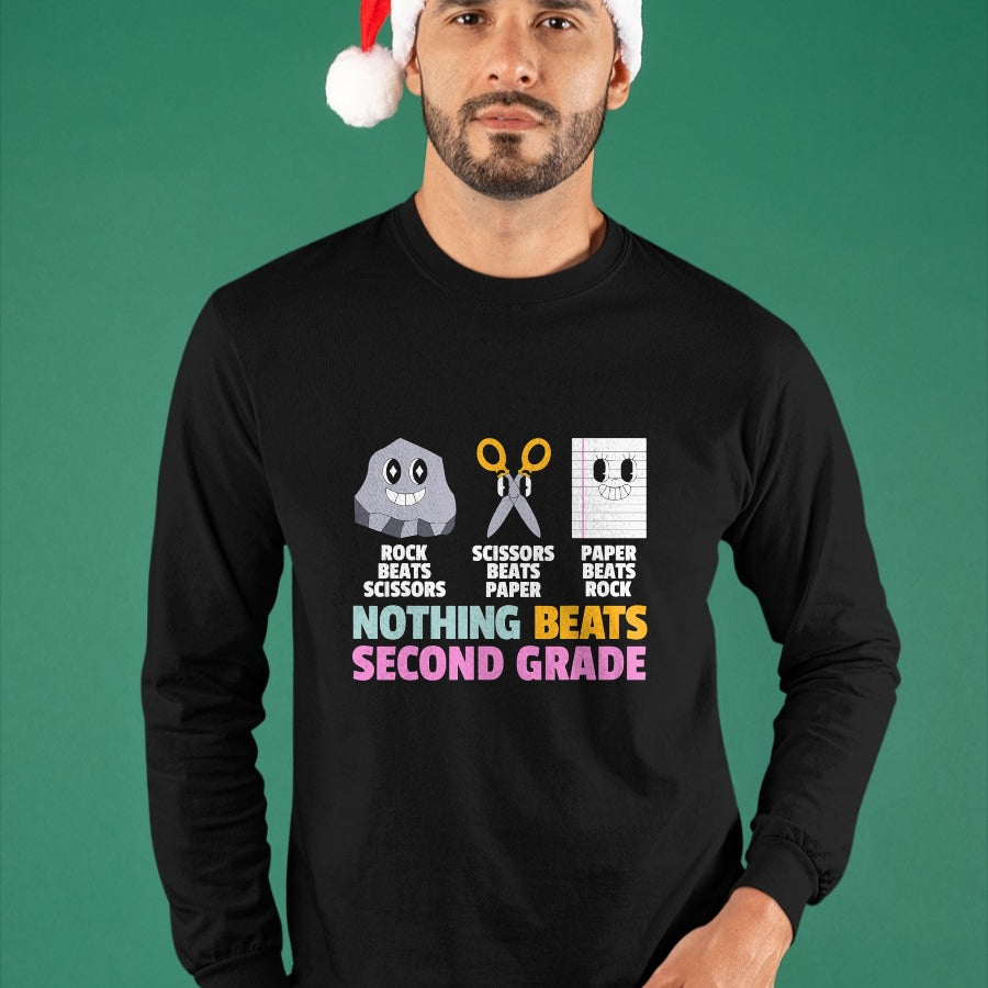 Best Teacher Shirt, Funny Teacher UnisexT-Shirt/Hoodie/Sweatshirt HLT00 - Nothing Beats 2nd Second Grade Back to School Teacher Kids T-Shirt