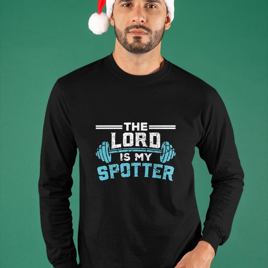 Christian Tee, Christian Faith Unisex T-Shirt/Hoodie/Sweatshirt HLT00 - Jesus Workout Shirt Jesus is my Spotter Christian Gym T-Shirt