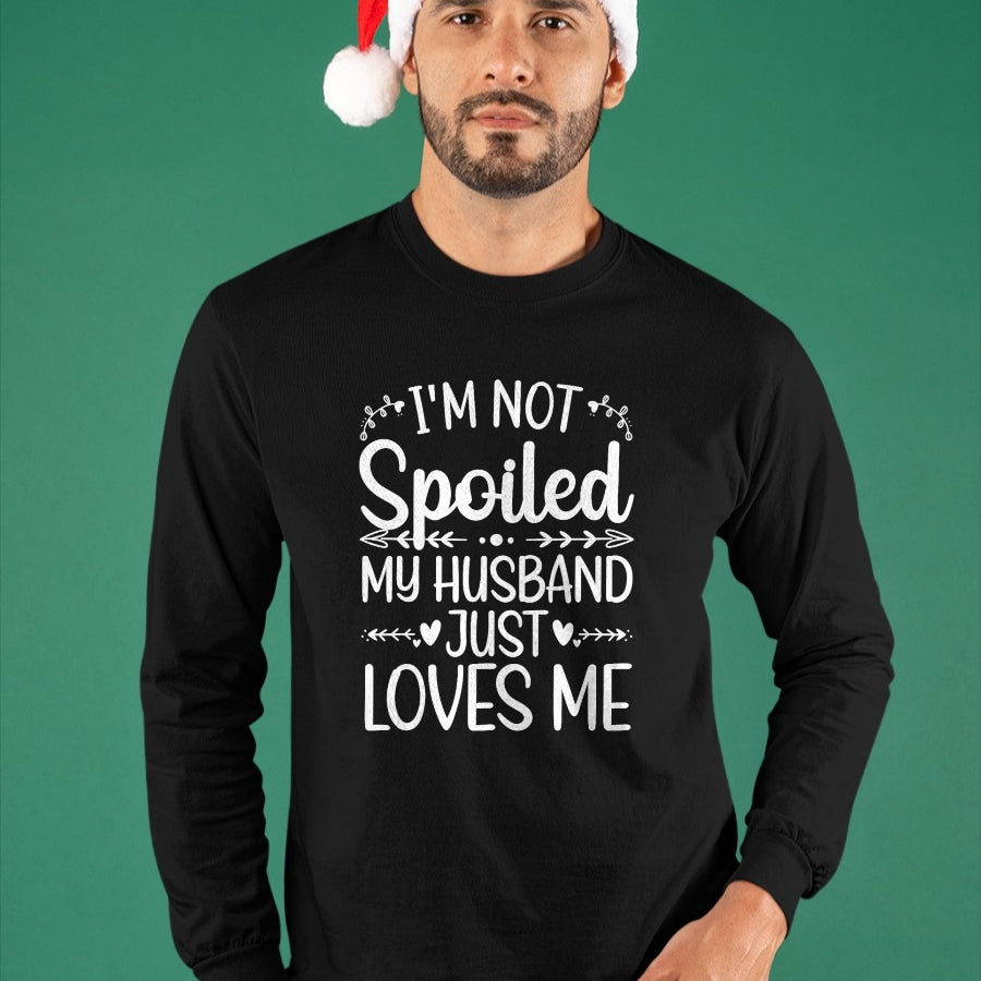 Best Wife Shirt, Wife and Husband Unisex T-Shirt/Hoodie/Sweatshirt HLT00 - Gift for wife T shirt, spoiled wife   Funny Spoiled Wife Art For Women Girls Husband Spoiled Wife Pr (16)