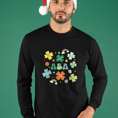 Patrick Day Shirts for Family, Funny Patrick Day shirts, st patrick's day Unisex T-Shirt/Hoodie/Sweatshirt HLT00 - ABA Therapist St Patrick Day Rainbow Lucky Behavior Shamrock T-Shirt