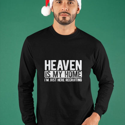 Christian Tee, Christian Faith Unisex T-Shirt/Hoodie/Sweatshirt HLT00 - Heaven Is My Home Christian Religious Jesus T-Shirt (1)