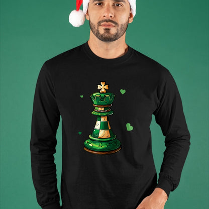Patrick Day Shirts for Family, Funny Patrick Day shirts, st patrick's day Unisex T-Shirt/Hoodie/Sweatshirt HLT00 - Chess Funny St. Patrick Day Lucky Irish Shamrock Player T-Shirt