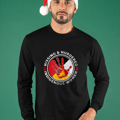Native American T-Shirts, Vintage Native American Unisex T-Shirt/Hoodie/Sweatshirt HLT00 - MMIW Missing & Murdered Indigenous Women Red Hand
