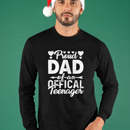 Gift for Dad Shirt, Funny Dad Unisex T-Shirt/Hoodie/Sweatshirt HLT00 – Mens Proud Dad of Official Teenager 13th Birthday 13 Years Old T-Shirt
