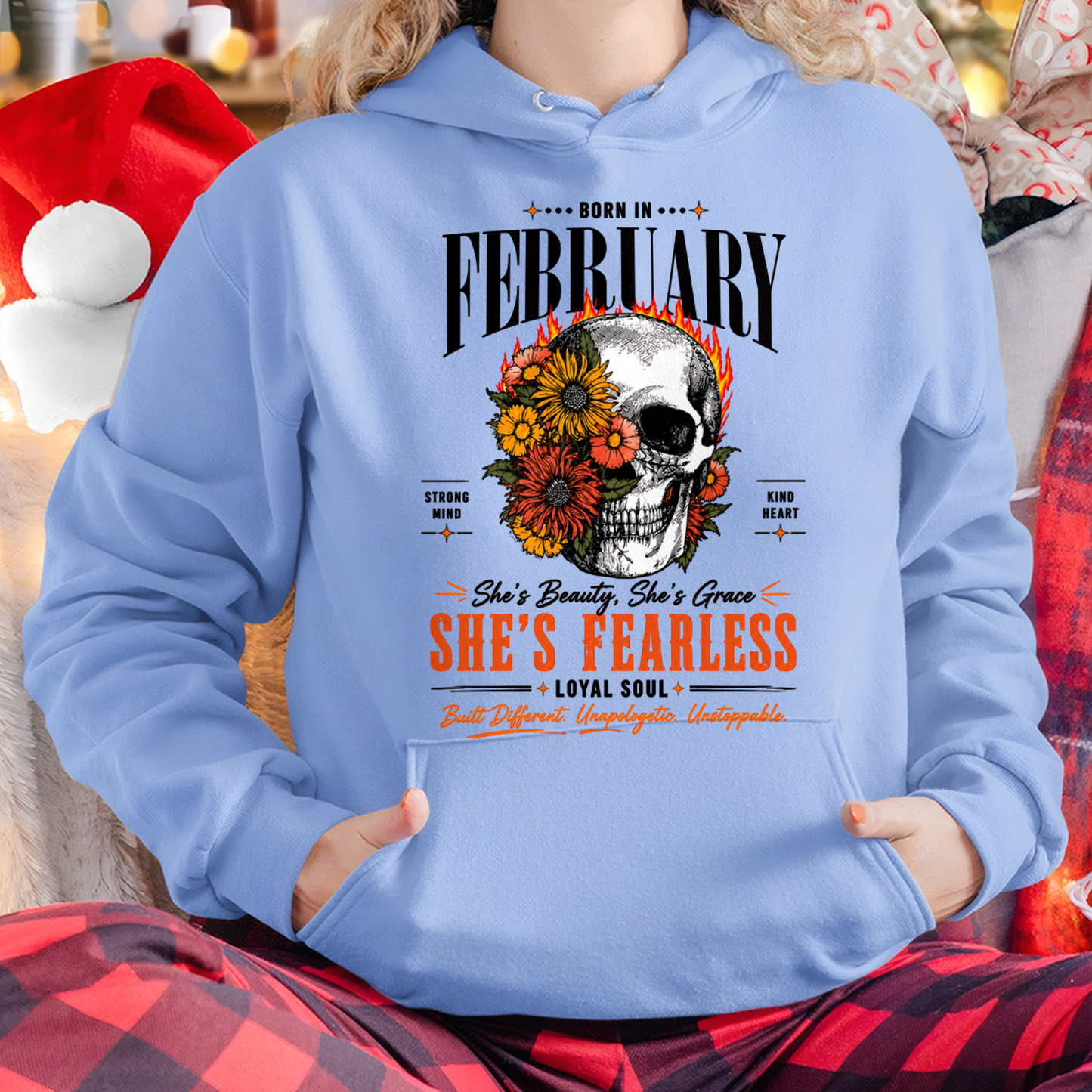 FEBRUARY – SHE’S FEARLESS – BEAUTY & GRACE WOMEN TEE - T-SHIRT FOR WOMEN - MTNN02 (SKU2605-389-02)