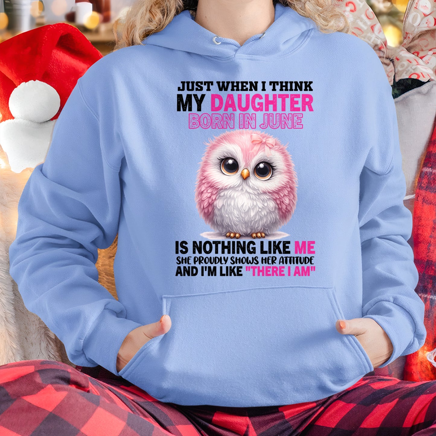 MY DAUGHTER BORN IN JUNE IS NOTHING LIKE ME T-SHIRT/HOODIE/SWEATSHIRT FOR GIRL/WOMAN  - HNDS06