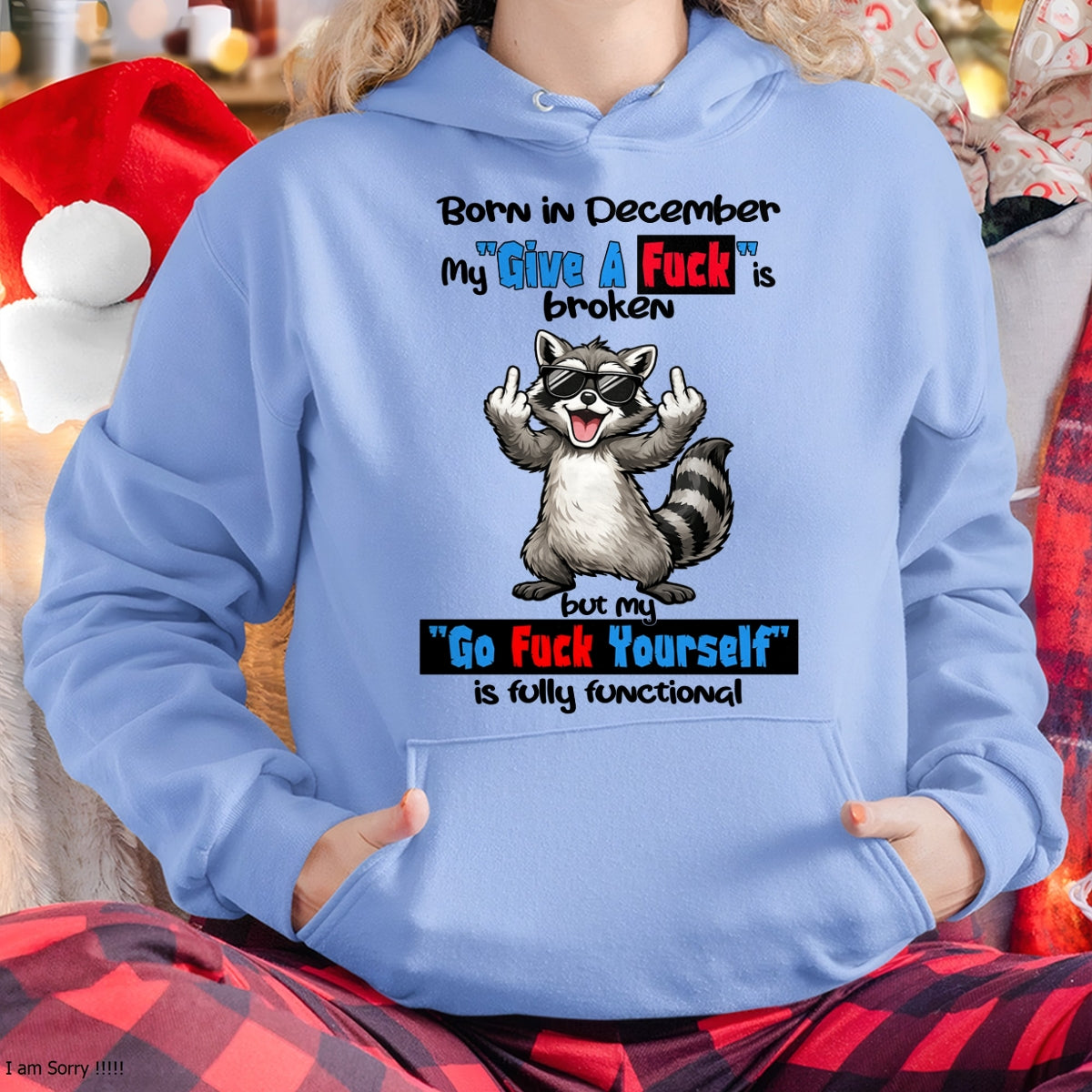 BORN IN DECEMBER, MY "GIVE A F*CK" IS BROKEN FUNNY HUMOR BIRTHDAY MONTH T-SHIRT/HOODIE/SWEATSHIRT FOR WOMAN  - HNDS12