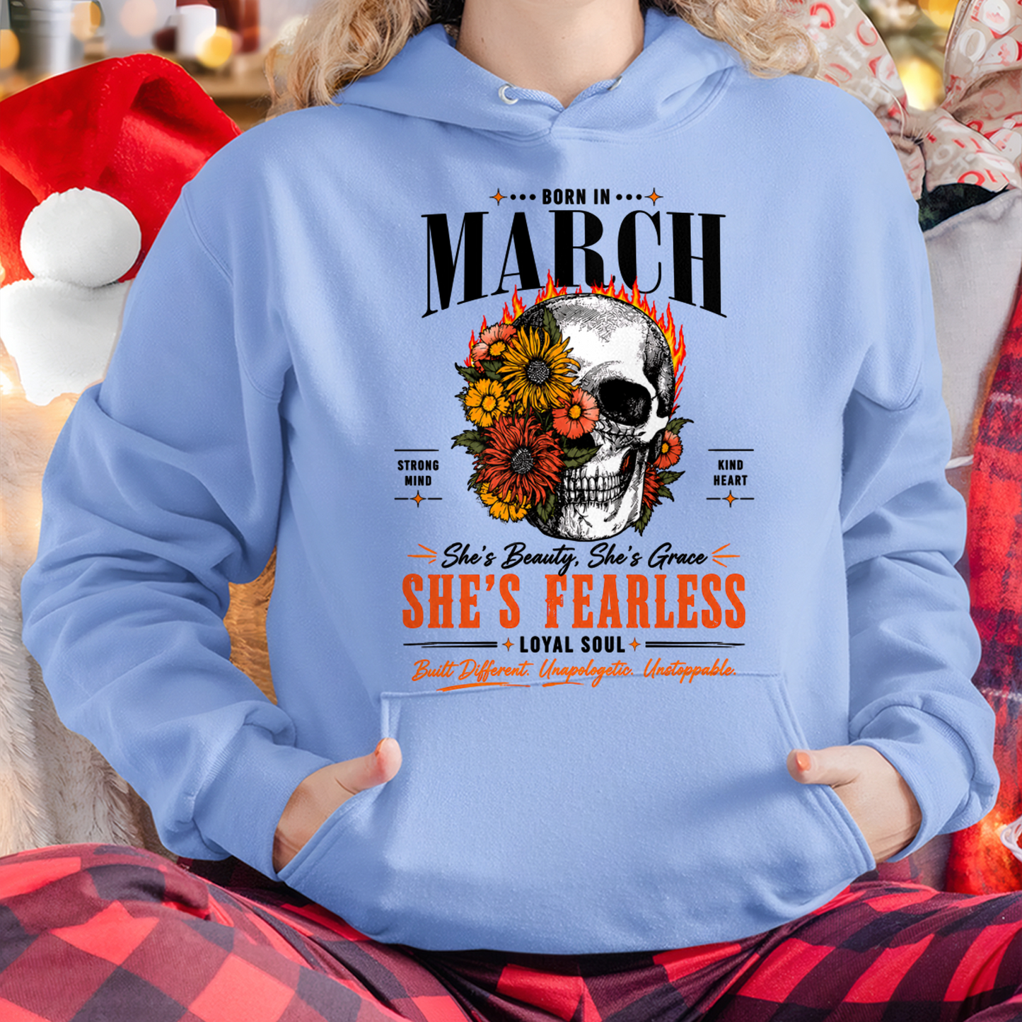 MARCH – SHE’S FEARLESS – BEAUTY & GRACE WOMEN TEE - T-SHIRT FOR WOMEN - MTNN03 (SKU2605-389-03)